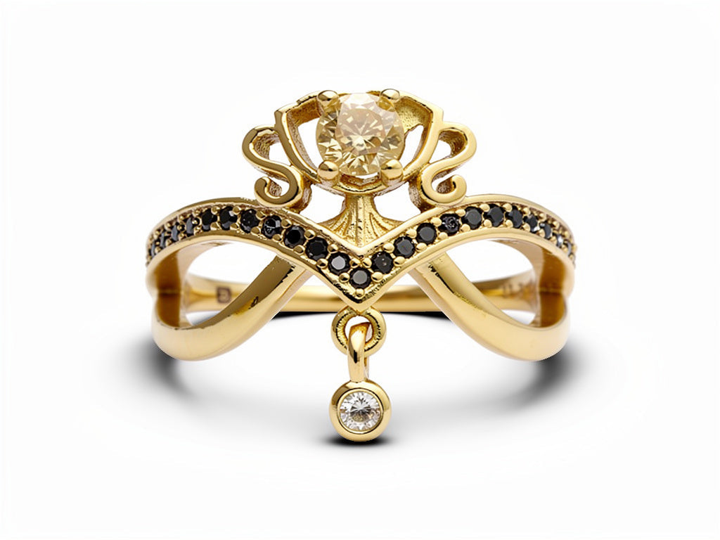 👑 A Ring That Tells Your Story-Wizard House Ring Collection