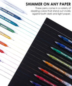 Jumbo Iridescent Glitter Gel Ink Pen Set Of 18