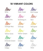 Jumbo Iridescent Glitter Gel Ink Pen Set Of 18