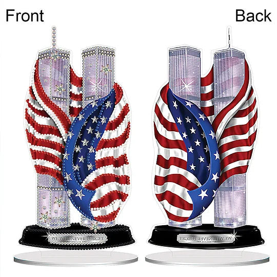Diamond Painting Desktop Tabletop Ornament - America Twin Towers