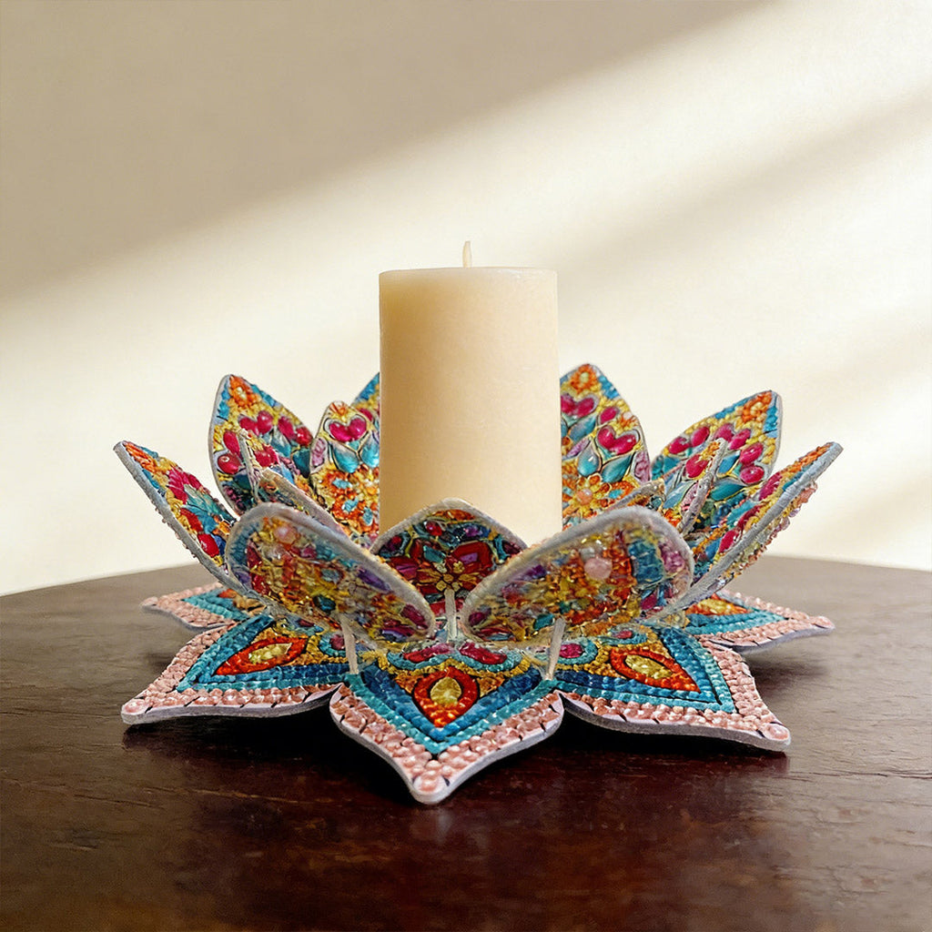 DIY Diamond Painting Lotus Tray Decoration Kit