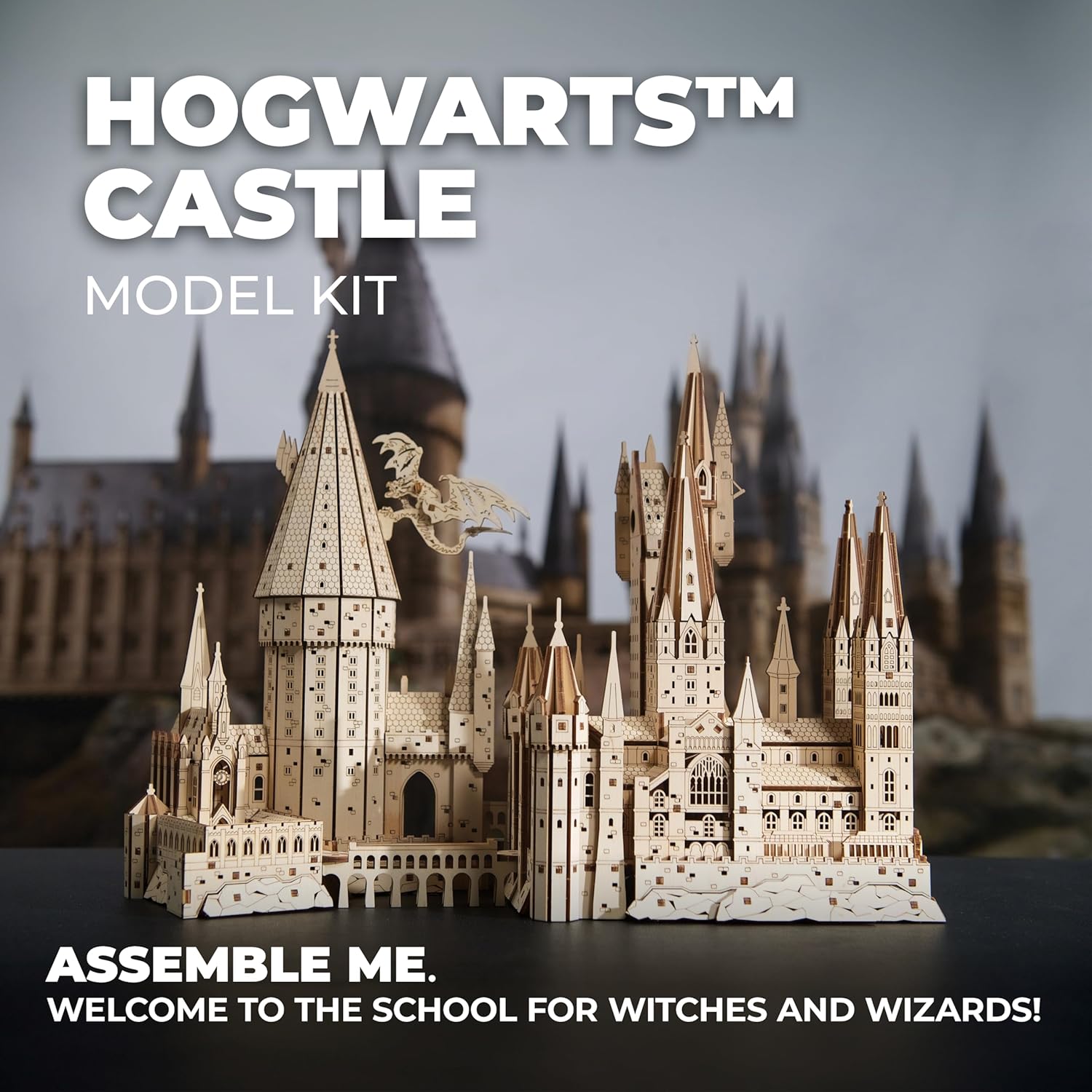 Hogwarts Castle 3D Wooden Puzzle Kit
