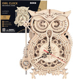 Owl Clock 3D Wooden Puzzle