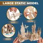 Hogwarts Castle 3D Wooden Puzzle Kit