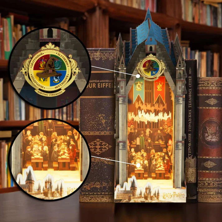 The Great Hall - DIY 3D Wooden Book Nook Puzzle