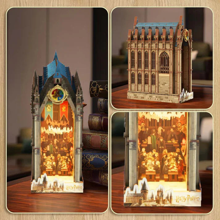 The Great Hall - DIY 3D Wooden Book Nook Puzzle