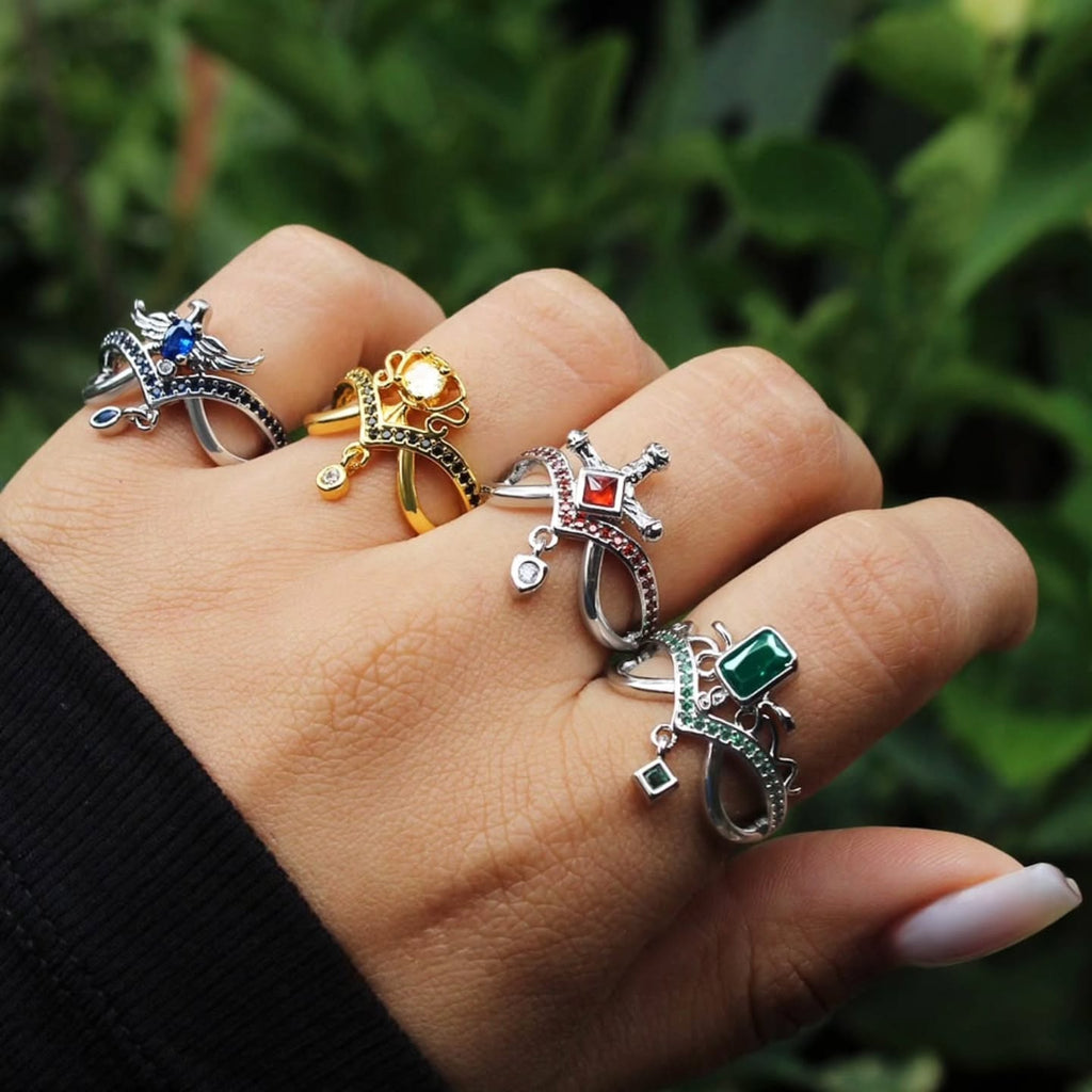 👑 A Ring That Tells Your Story-Wizard House Ring Collection
