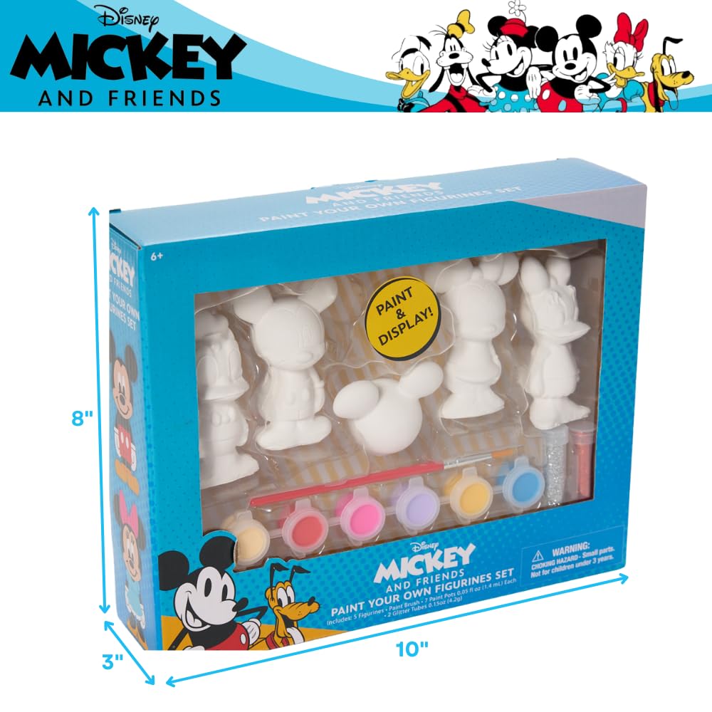 Mickey and Friends DIY Paint Your Own Figurines Arts