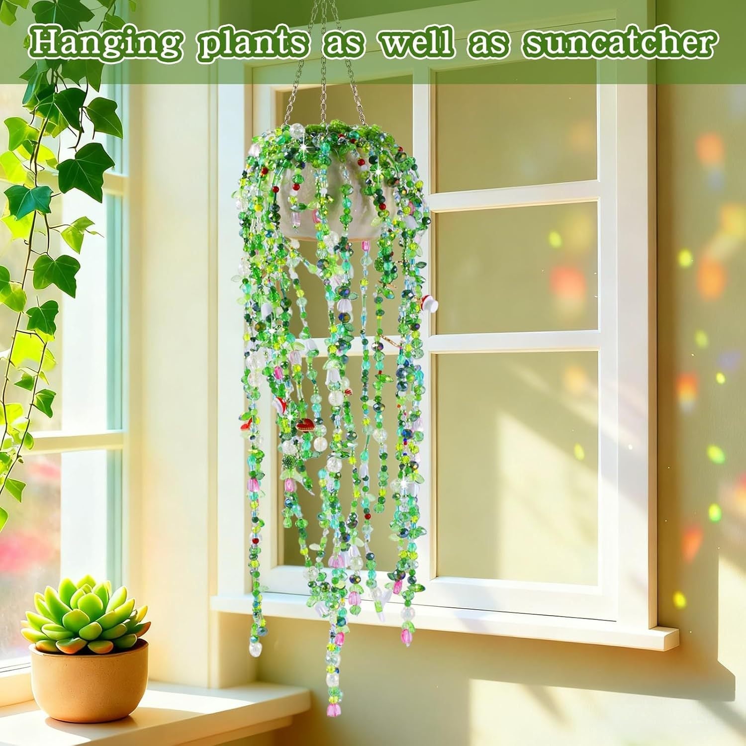 Everlasting Beaded Flower DIY Kit – 2382PCS or 5422PCS Deluxe with 2 Pots