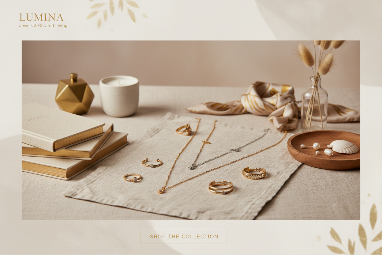 首饰与杂货店首页 Banner